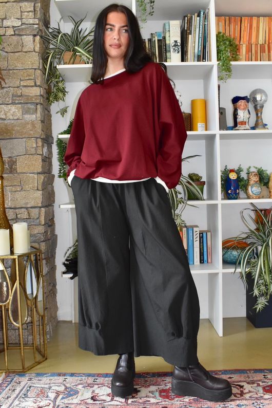 Salone Bubble Top Burgundy